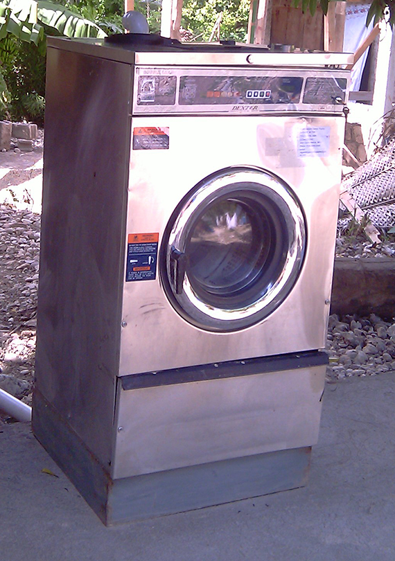 First washing machine, donated by one of Gardy's American sisters Jeannette